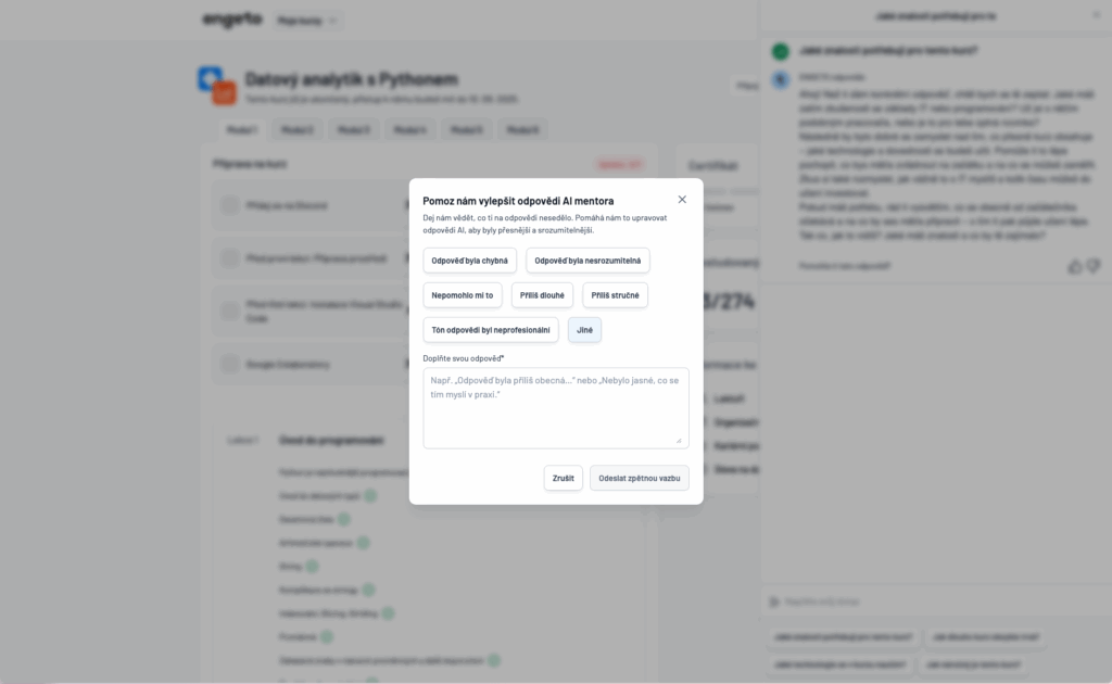 AI mentor_ENGETO_feedback