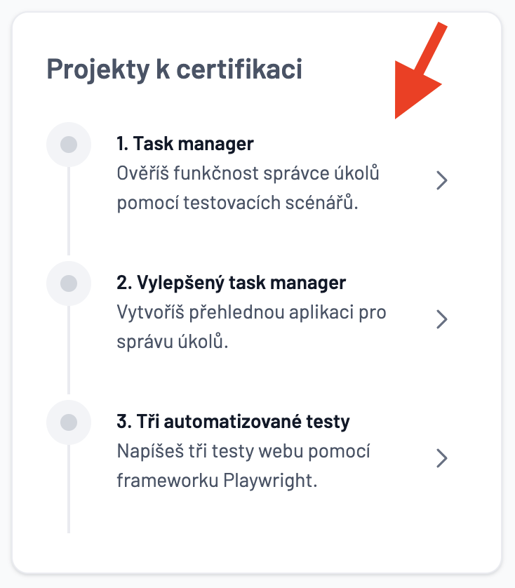 Odevzdat projekt screenshot