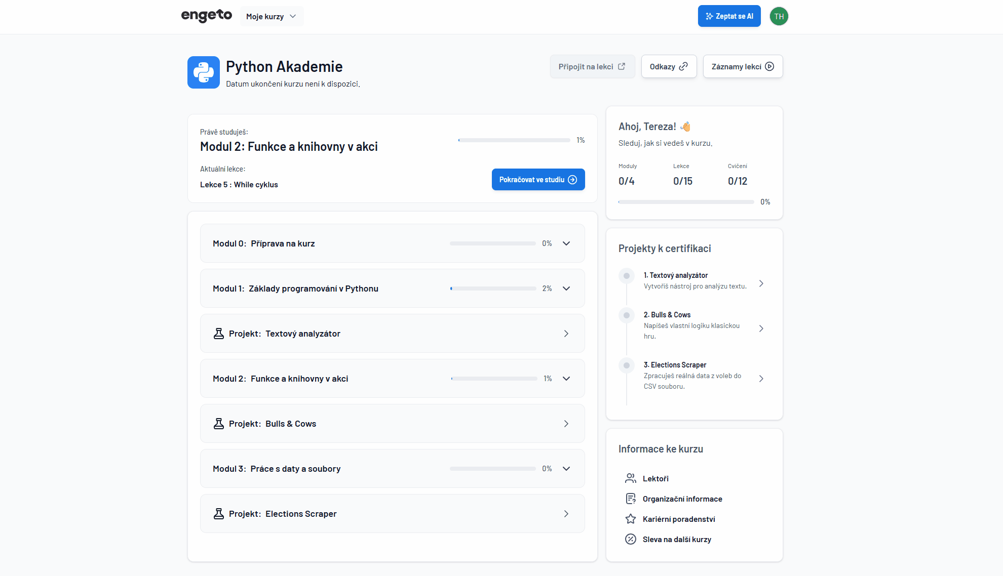 Ukázka ENGETO platformy